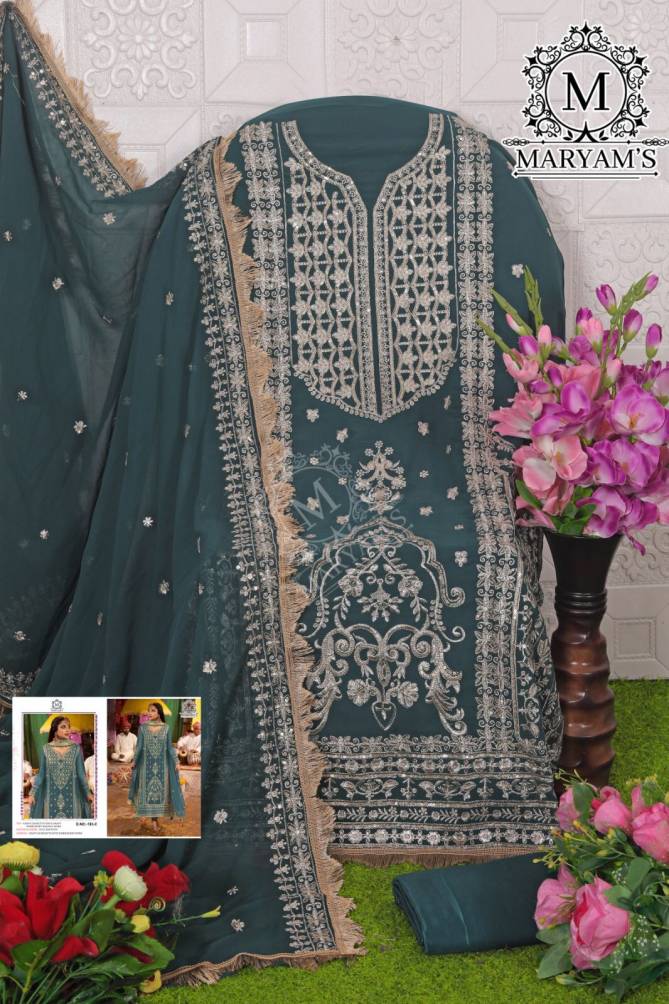 Maryams 183 Embroidered Georgette Pakistani Suits Wholesale Price In Surat
